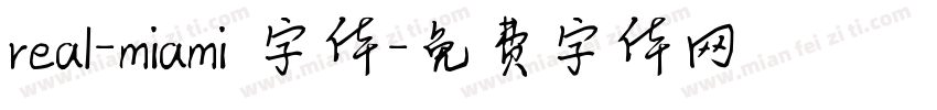 real-miami 字体字体转换